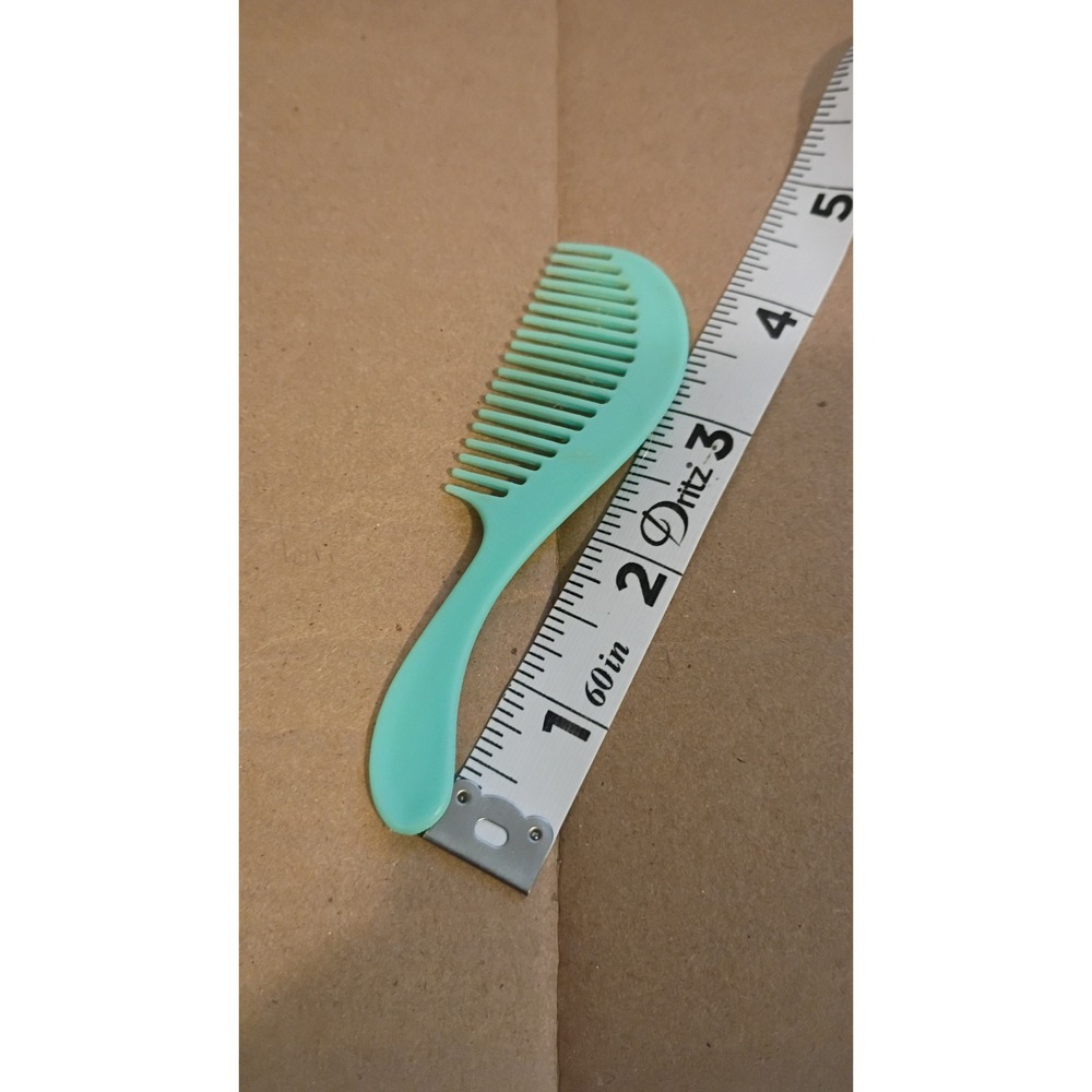 Vintage Mini Mint Green Plastic Hair Comb Travel Size Small Grooming Tool